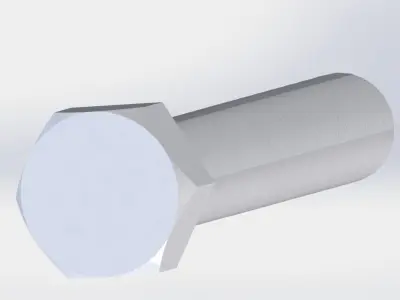 metric 16 bolts 3D model