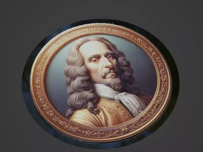 Voltaire Medallion 3D print model purchase