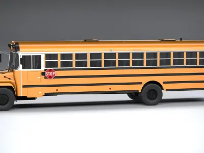 Generic SchoolBus 1980 3D model