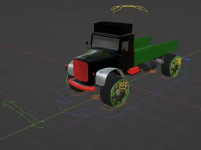 Totally rigged Truck model 3D model