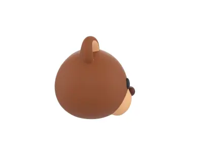 Prop124 Bear Head 3D model