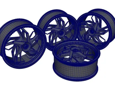 Wheels Car Rims 3D model