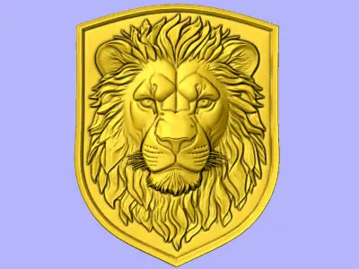ESCUDO LEAO  3D model