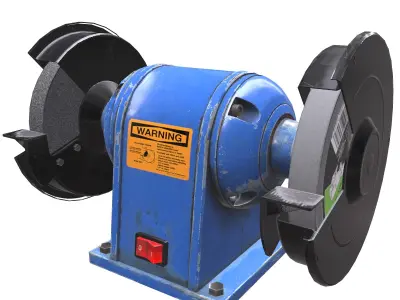 Bench Grinder L1 Low Poly Low-poly 3D model