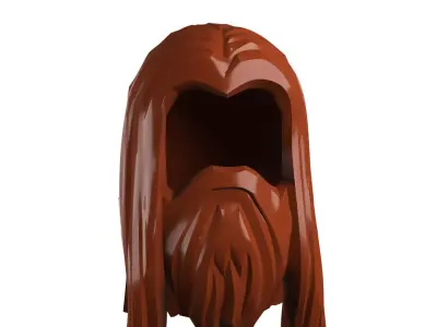 Custom3Dprint Minifigure Accessory - Minifigure Hair S2 - 028 3D print model