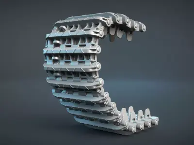 Panzer VI Tiger Tracks 3D model