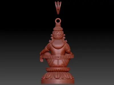 swami ayyappan 3d model high poly mesh 3D print model