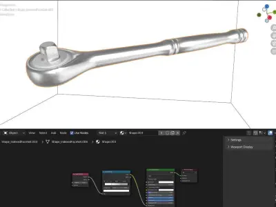 Ratchet wrench 3D model