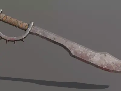 Orc Saber Low-poly 3D model