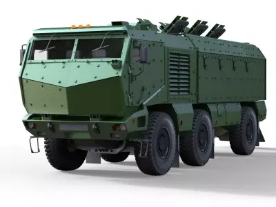 Kamaz Typhoon Truck 3D model