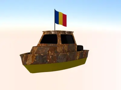 Romania Fishing Boat 3D model