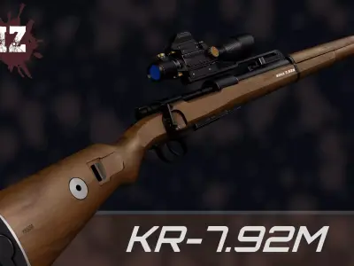 Weapon NZ KR-7 92M Low-poly 3D model