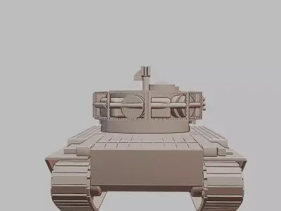 Action X Tank 3D Printable Experimental Heavy Tank Model 3D print model