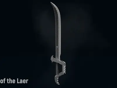 AC Blade of the Laer Low-poly 3D model