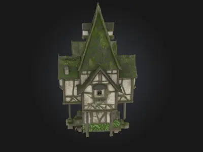 Enchanted Cottage  Whimsical Charm for Fantasy Worlds 3D model
