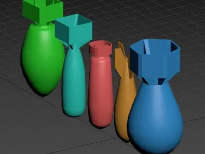 Nuclear Bombs Free 3D model