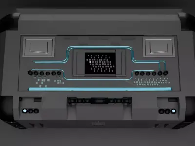 Sci-Fi Crate Game Asset PBR Low Poly for Unity Unreal Engine Low-poly 3D model