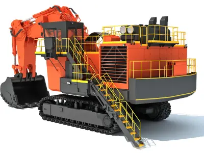  Mining Excavator Shovel 3D model