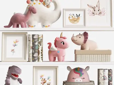 Kids Room Decor 170 3D model
