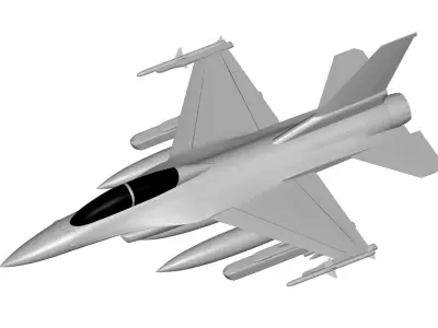 F-16 Fighting Falcon 3D model 3