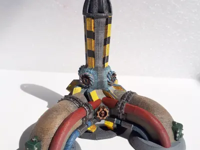 Modular industrial terrain     industrial burner 3D print model purchase