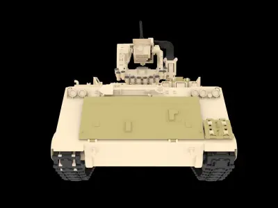 M113 TANK APC with moreeb 2 or Guardian 20 REMOTE WEAPON STATION 3D model