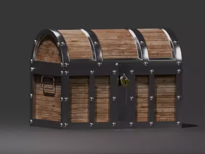 Chest Low-poly 3D model buy