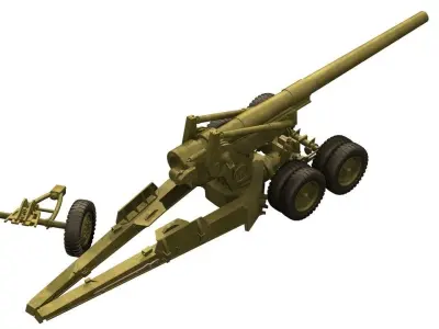 155mm Artillery connon 3D model
