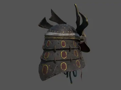 Samurai Helmet Low-poly 3D model purchase