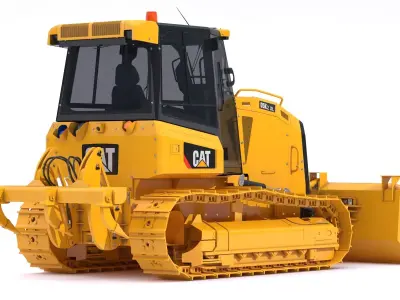 D5K2 Crawler Tractor 3D model