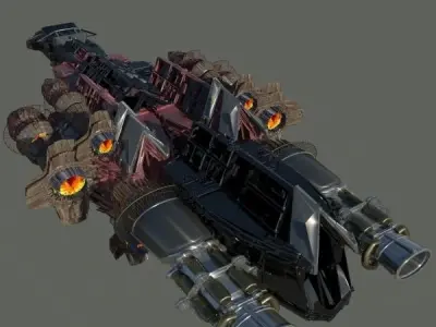 Attack Ship - Space Ship 3D model