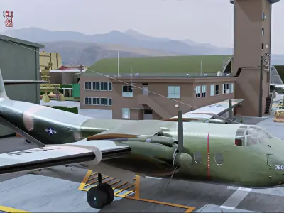 Military Air Base Free 3D model