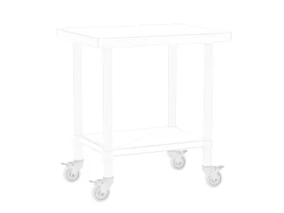 Stainless Steel Cart Work table Caster 3D model