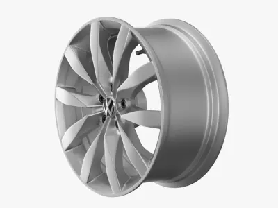 VW Rims Golf Aluminium  3D model
