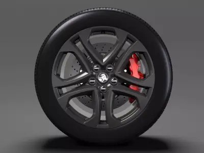 Holden Commodore SS wheel 2017 3D model