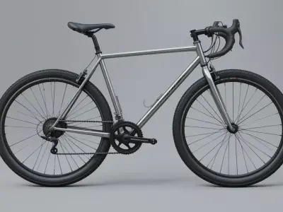 Modern Bicycle 3D Model  Low Poly  PBR  Game Ready Asset Low-poly 3D model