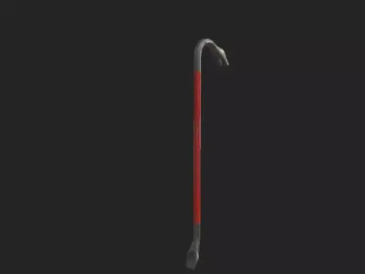 Crowbar 3D Model 001 Low-poly 3D model