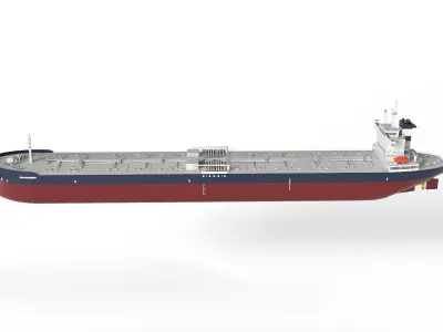 Tanker Panamax Low-poly 3D model