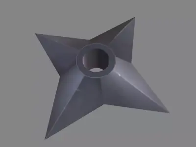 Shuriken Model diamond Low-poly 3D model