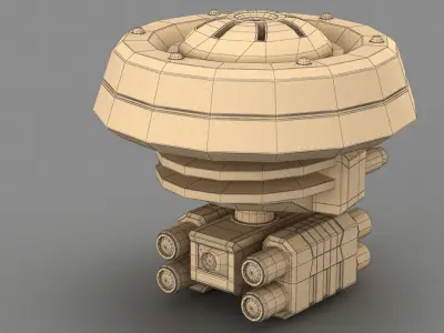 Sci Fi Laser Drone 3D model