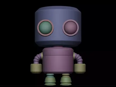 Valentine Cylinder Robot 3D model