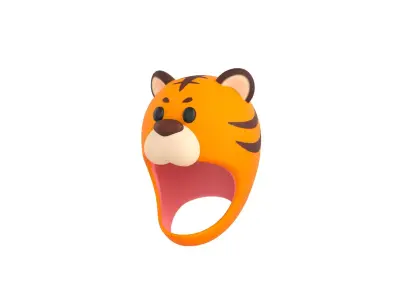 Prop040 Tiger Hat 3D model