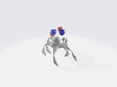 8 Legged Creature Rigged Low-poly 3D model