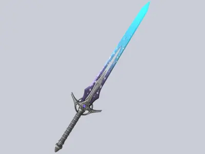 Astral blade Low-poly 3D model