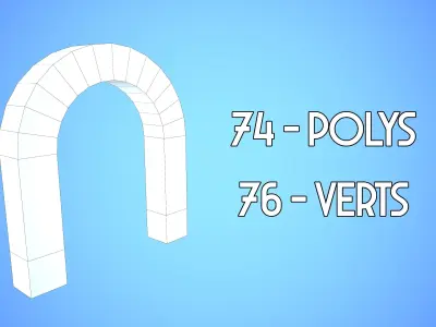 MAGNET CARTOON STYLIZED Low-poly 3D model