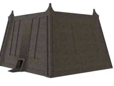 Mayan Temple Low-poly 3D model buy