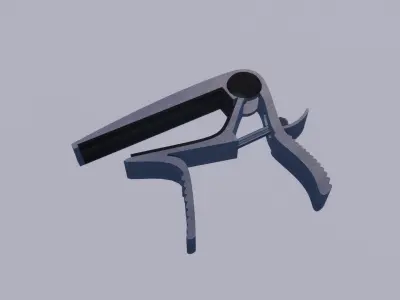 CAPO MODEL guitar pick Low-poly 3D model