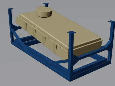 Sifting Sanitization Machine Low-poly 3D model