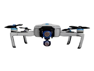 Futuristic Camera Drone Quadcopter 3D model