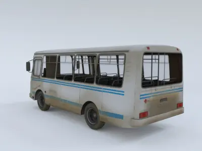 PAZ Bus - Low Poly Low-poly 3D model